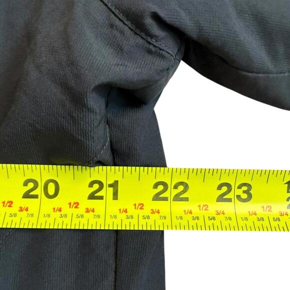 Adidas Vintage Black Quilted Hooded Jacket XL Blue Zip 2000s Y2K Streetwear - Picture 5 of 8